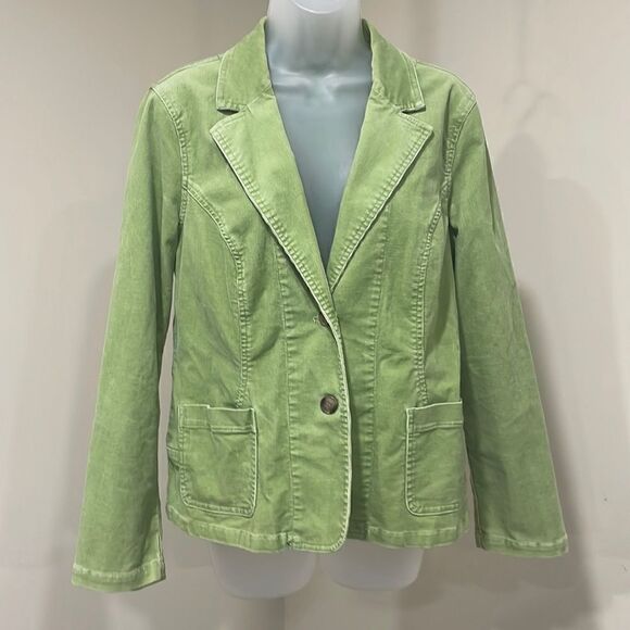 Style & Co. Jackets & Blazers - NWOT Style & Co. Green Corduroy Jacket.  Size M medium 8/10